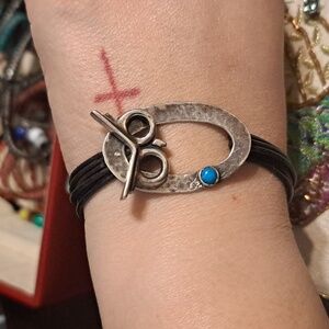 Unique owl bracelet,  handmade